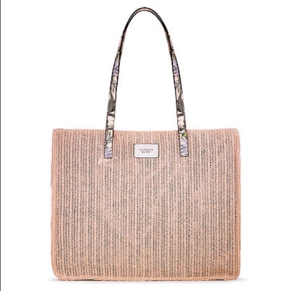 Victoria’s Secret women straw tote NWT